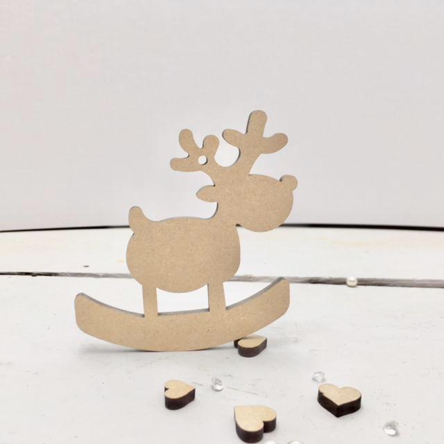 Rocking Reindeers 4cm -12cm ( 4mm Laser cut)