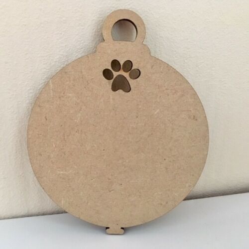 Paw Print Baubles 9cm -12cm (Packs Of 10)