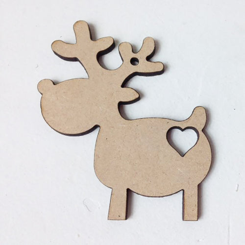 Reindeers + Hearts  6cm -12cm (Packs Of 10)