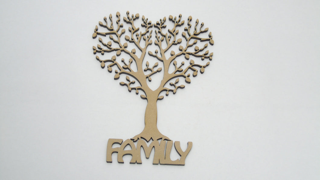 Heart Tree With Family Base