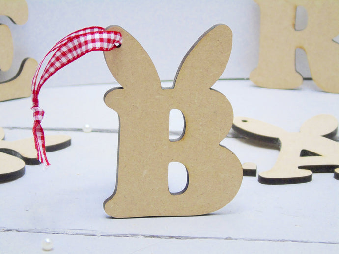 Bunny Ear Letter Easter Decorations - 9cms