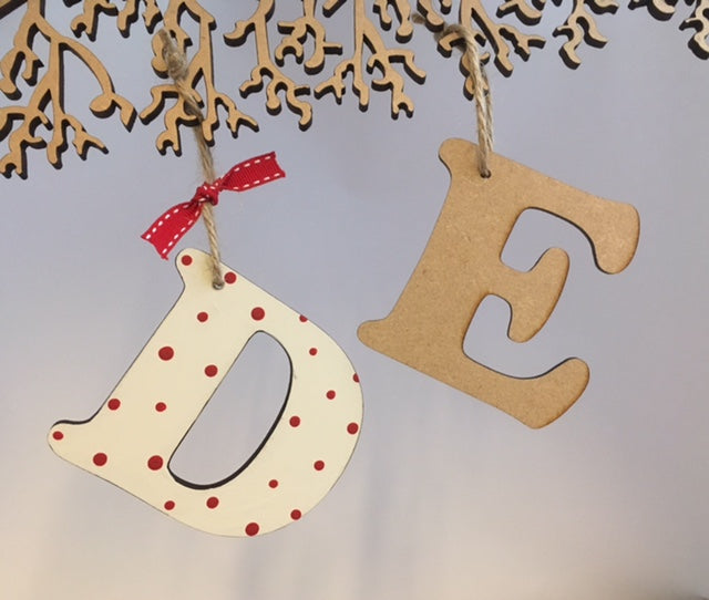 Cooper Letter Gift Tags / Decorations - 10cms