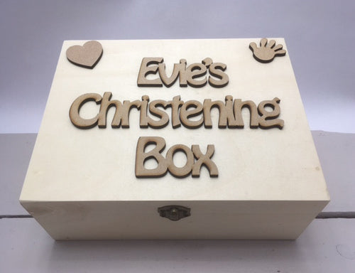 Christening Memory Box - Personalised