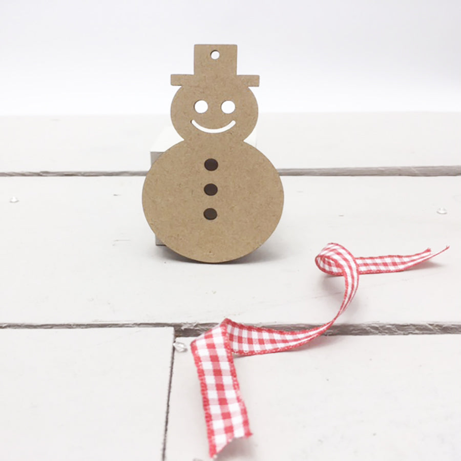 Snowmen with Face & Buttons 4cm -12cm (Packs Of 10)